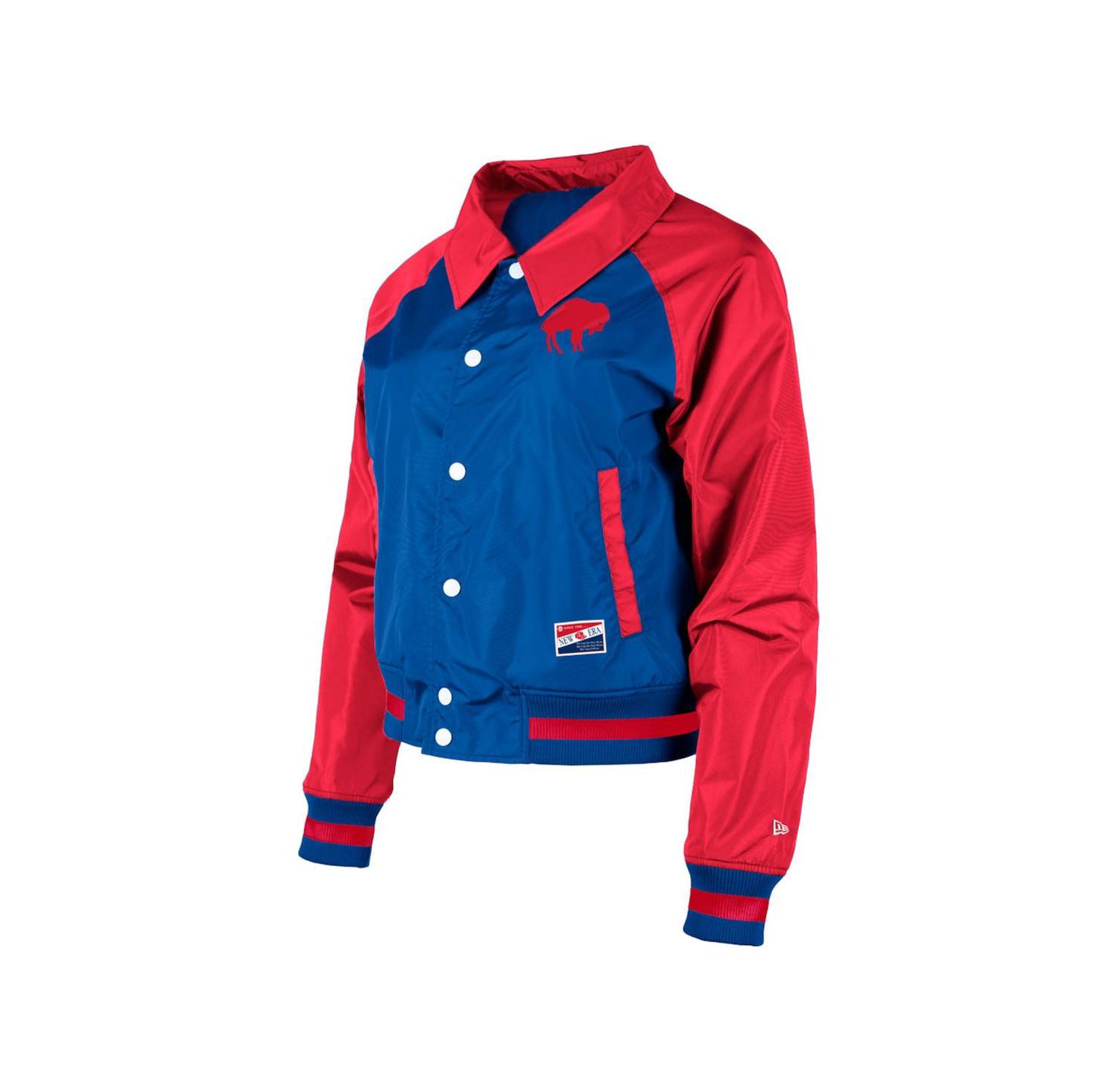 Women's Royal Buffalo Bills Coaches Raglan Full-Snap Jacket