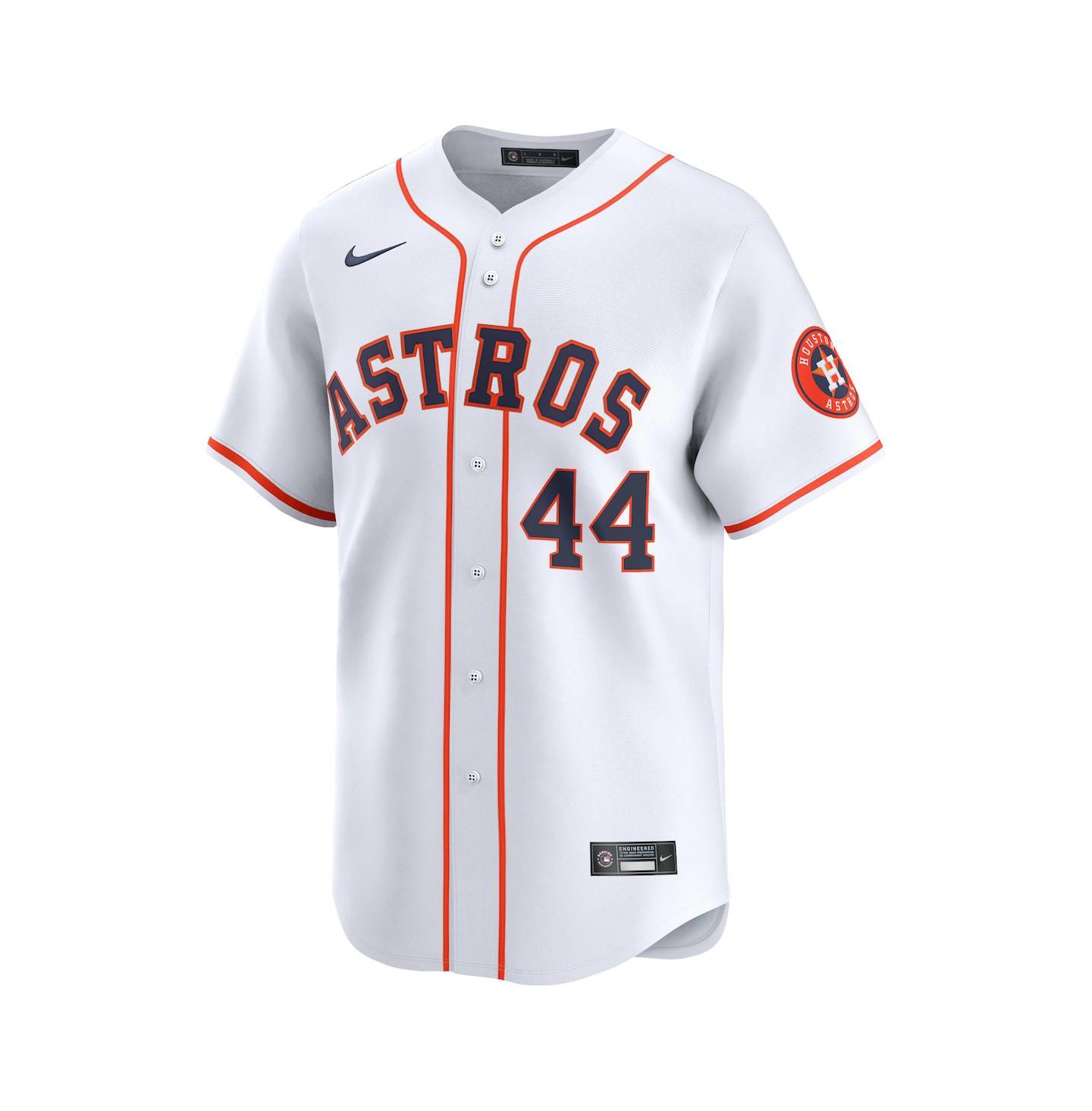 Мужской топ Nike Yordan Alvarez White Houston Astros Home Limited Player Jersey — фото 3