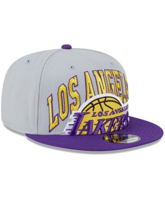 Men's Gray, Purple Los Angeles Lakers Tip-Off Two-Tone 9FIFTY Snapback Hat