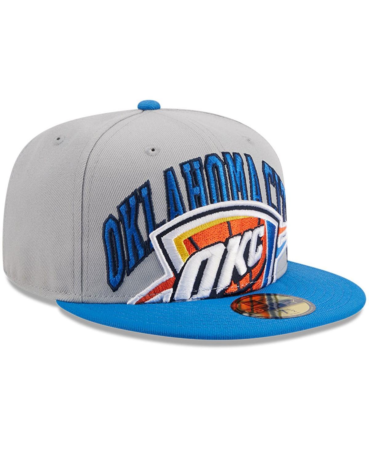 Men's New Era Blue Oklahoma City Thunder Tip-Off Two-Tone 59FIFTY Fitted Hat - Blue