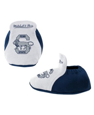 Baby Boys and Girls Navy, White Penn State Nittany Lions 3-Pack Bodysuit, Bib and Bootie Set