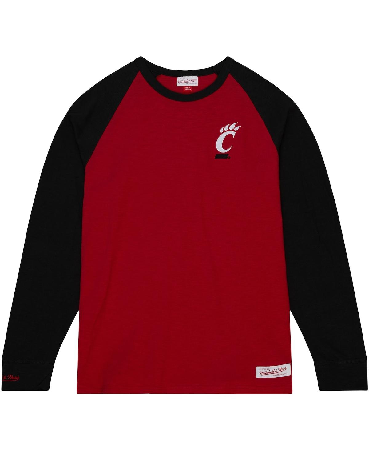 Mitchell & Ness Men's  Red Cincinnati Bearcats Legendary Slub Raglan Long Sleeve T-shirt In Red