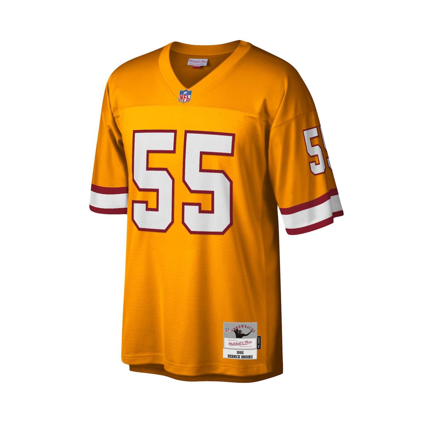 Men's Derrick Brooks Orange Tampa Bay Buccaneers Legacy Replica Jersey