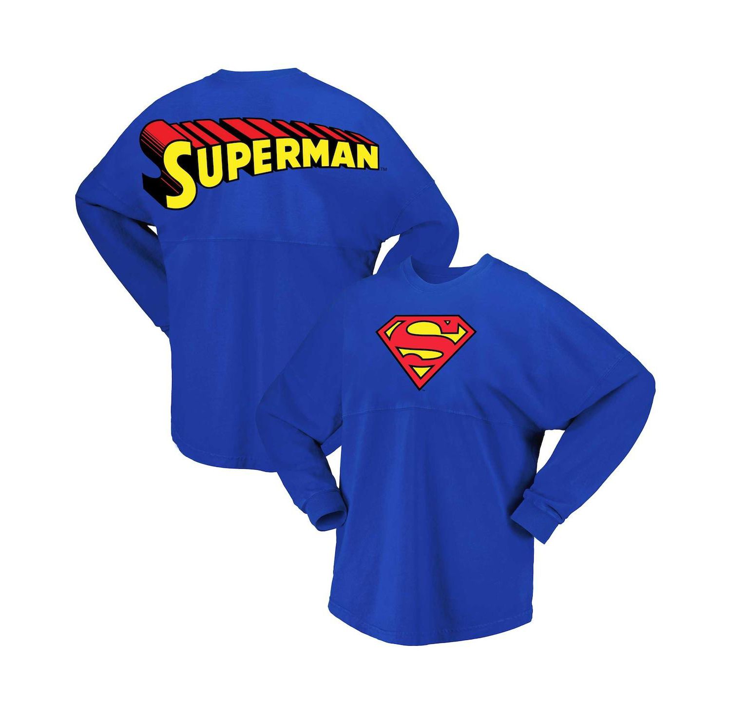 Men's and Women's Royal Superman Original Long Sleeve T-shirt
