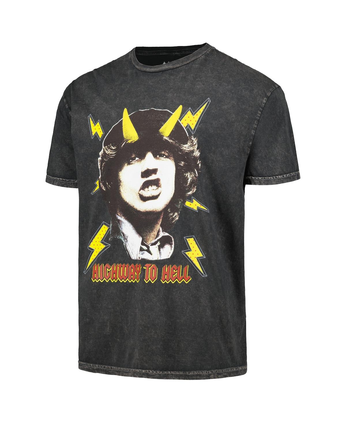 Shop Philcos Men's Black Ac/dc Highway To Hell Washed Graphic T-shirt