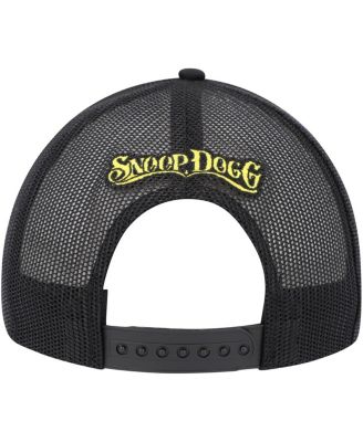 Men's Black Death Row Records Gin & Juice Trucker Adjustable Hat