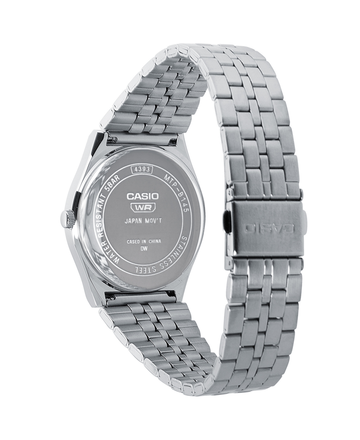G-SHOCK CASIO MEN'S ANALOG SILVER-TONE STAINLESS STEEL WATCH, 35MM, MTPB145D-4VT 