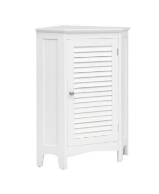 Corner Storage Cabinet Free Standing Bathroom Cabinet with Shutter Door