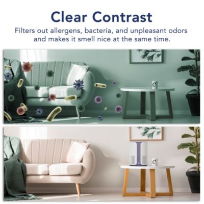 HEPA Smart Air Purifier For Home with Essential Oil Diffuser 400 sqft