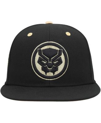 Men's Black Black Panther Fitted Hat