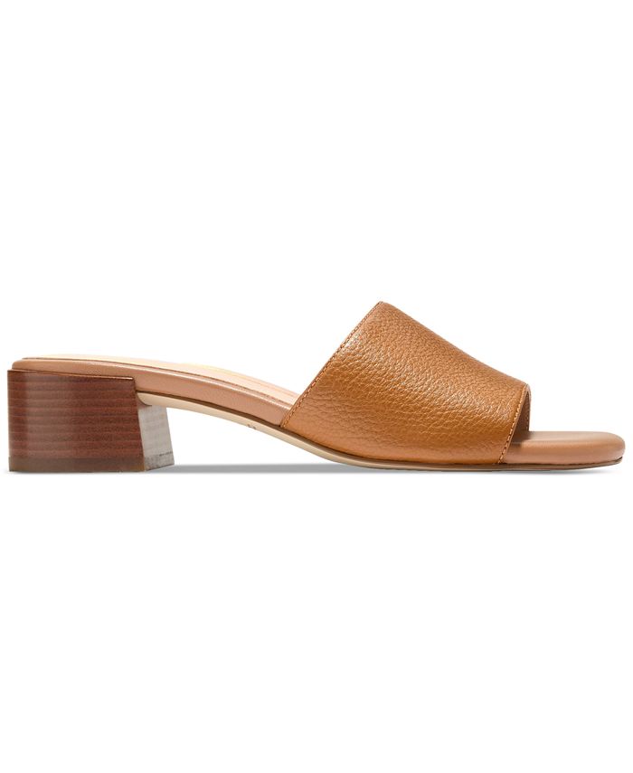Sandals Heels Block By Cole-haan In Brown, Size: 8.5