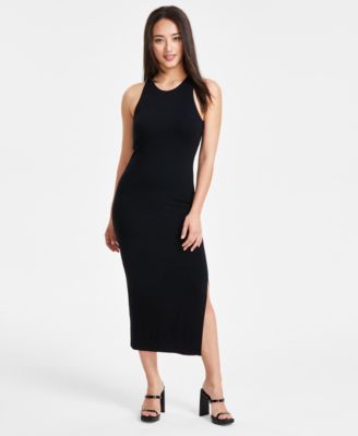 Macy's black midi dress on sale