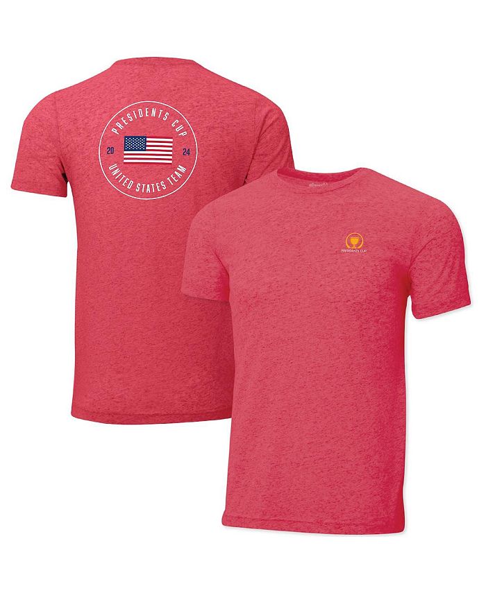 Ahead Men's Heather Red 2024 Presidents Cup Team USA Instant Classic T