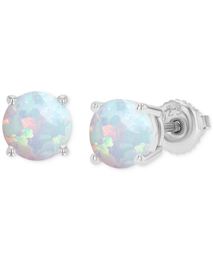 Macy's screw shop back diamond earrings