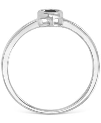 4-Pc. Set Black Spinel Stack Rings (2-1/20 ct. t.w.) in Sterling Silver