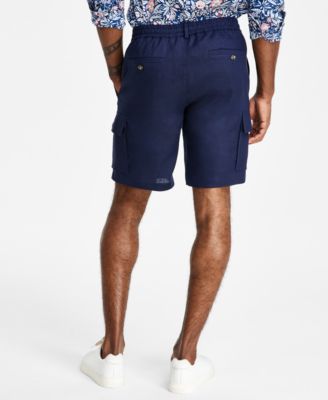 Men's Regular-Fit Linen Cargo Shorts, Created for Macy's 