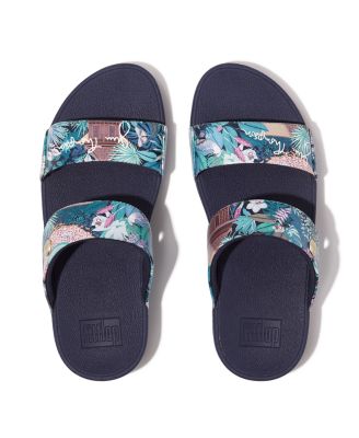 FitFlop Women's Lulu X Jim Thompson Leather Slides - Macy's