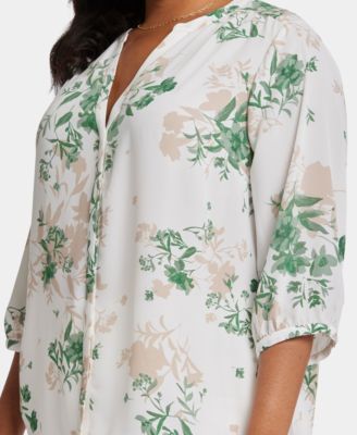 Plus Size Pintuck Blouse