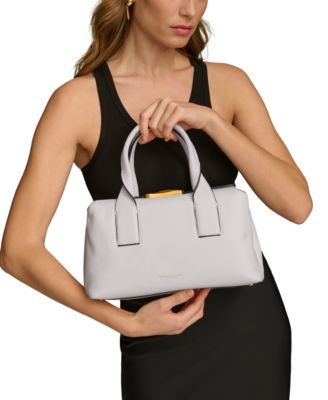 Amagansett Soft-Rolled Leather Satchel with Sculpted Magnet Closure