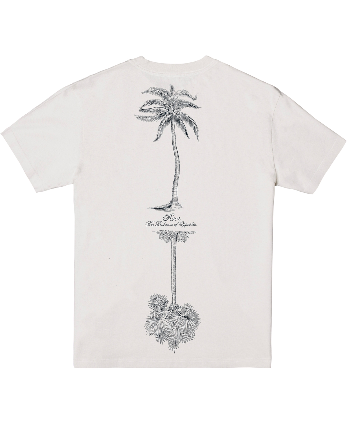 Shop Rvca Men's Antique-like Short Sleeve T-shirt In Silver Bleach