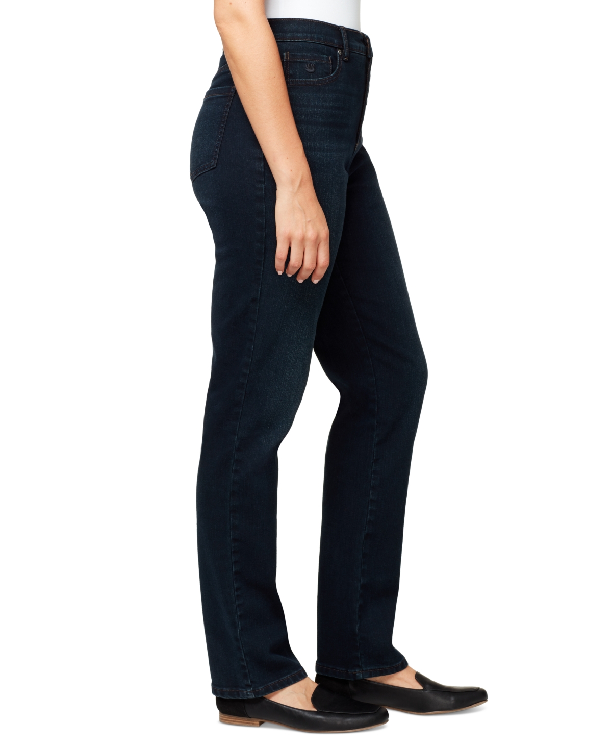 Shop Gloria Vanderbilt Petite New Amanda High Rise Straight Jeans In Alton