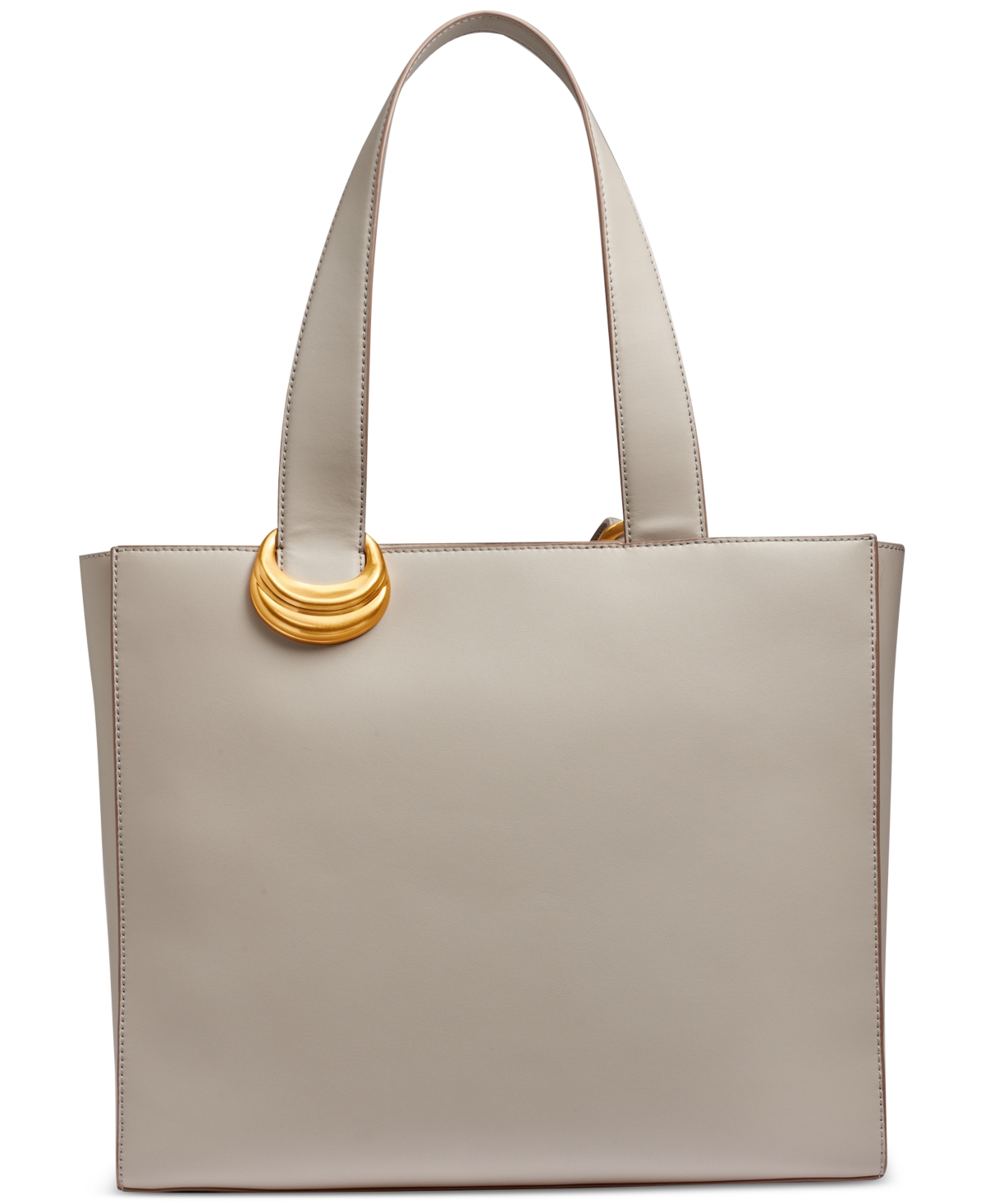 Donna Karan Hewlett Buckle Tote - Zinc