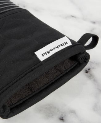 Quilted Cotton Terry Cloth Kitchen Towel, Oven Mitt, Potholder 4-Pack Set