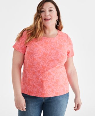 macy's style and co plus size tops