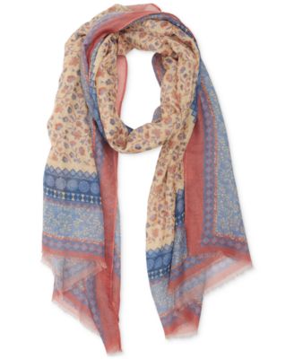 Steve Madden - Women's Paisley Bordered Oblong Scarf