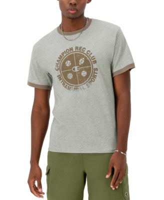 Champion - Men's Standard-Fit Logo Graphic Ringer T-Shirt