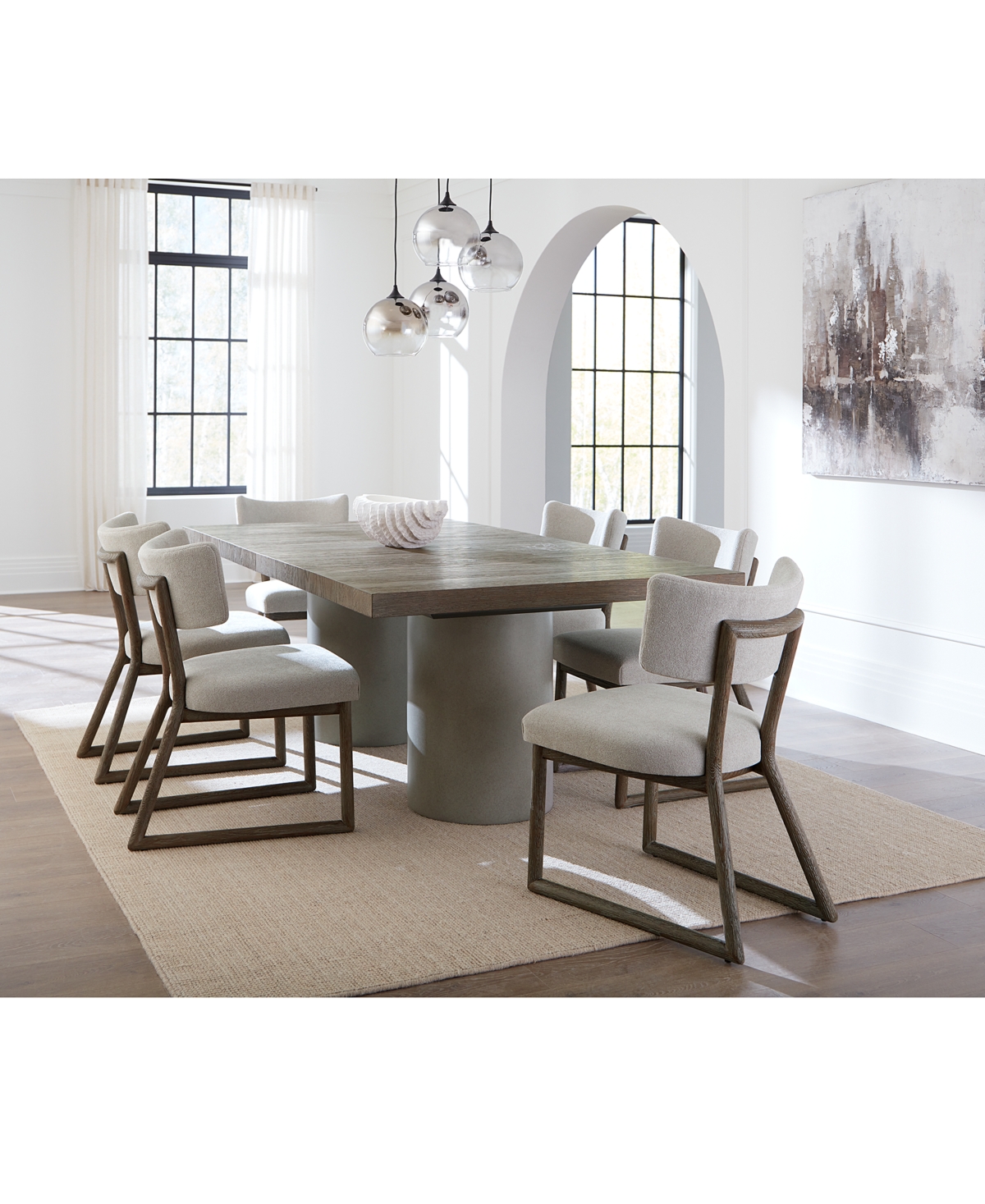 Bernhardt Fantasia 7pc Dining Set (table + 6 Side Chairs) In No Color