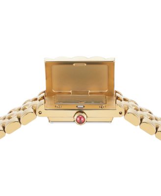 Women's Swiss Gold Ion Stainless Steel Bracelet Watch 19x30mm