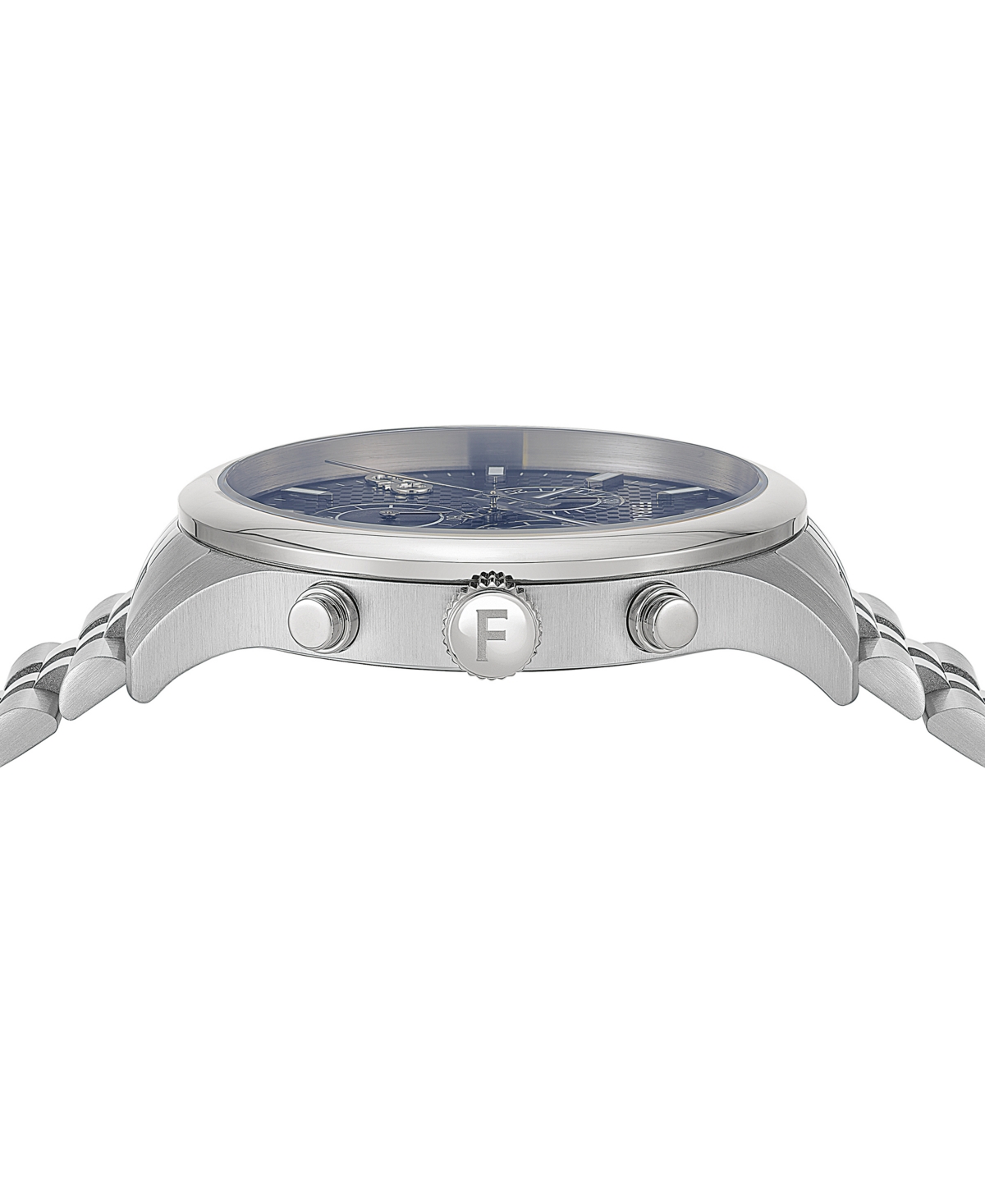 Shop Ferragamo Salvatore  Men's Swiss Chronograph Stainless Steel Bracelet Watch 42mm