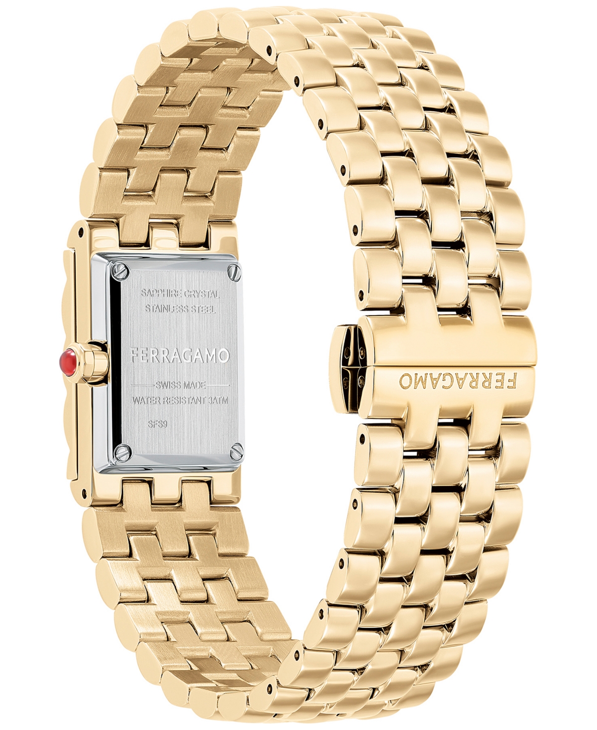 Ferragamo 18.5x30mm Ipyg Grn D In Gold