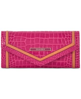 Pink brahmin wallet online