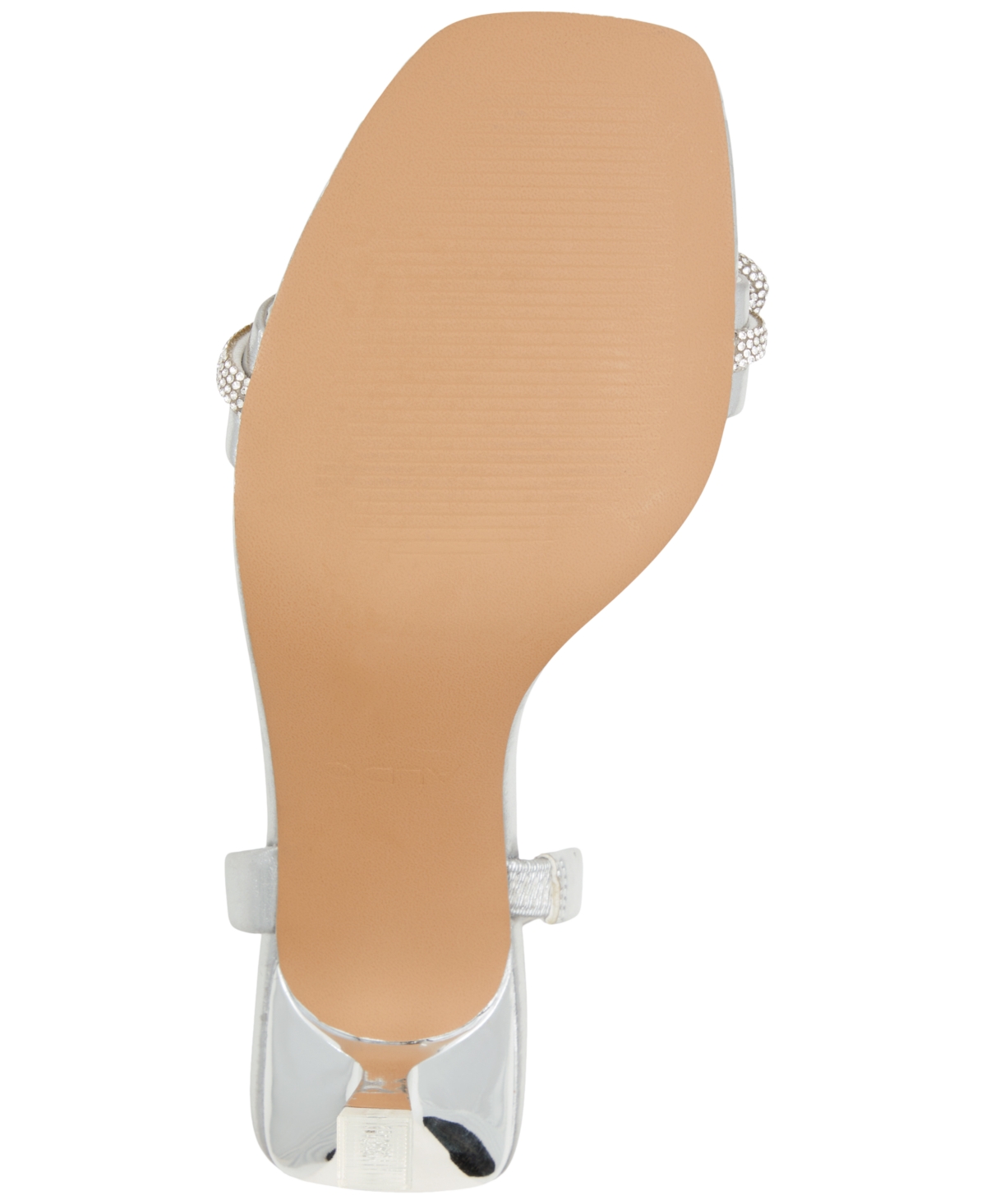 Shop Aldo Women's Cindie Slingback Rhinestone Bow Dress Sandals In Shiny Silver