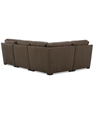 Radley 101" 4-Pc. Leather Corner Sectional, Created for Macy's
