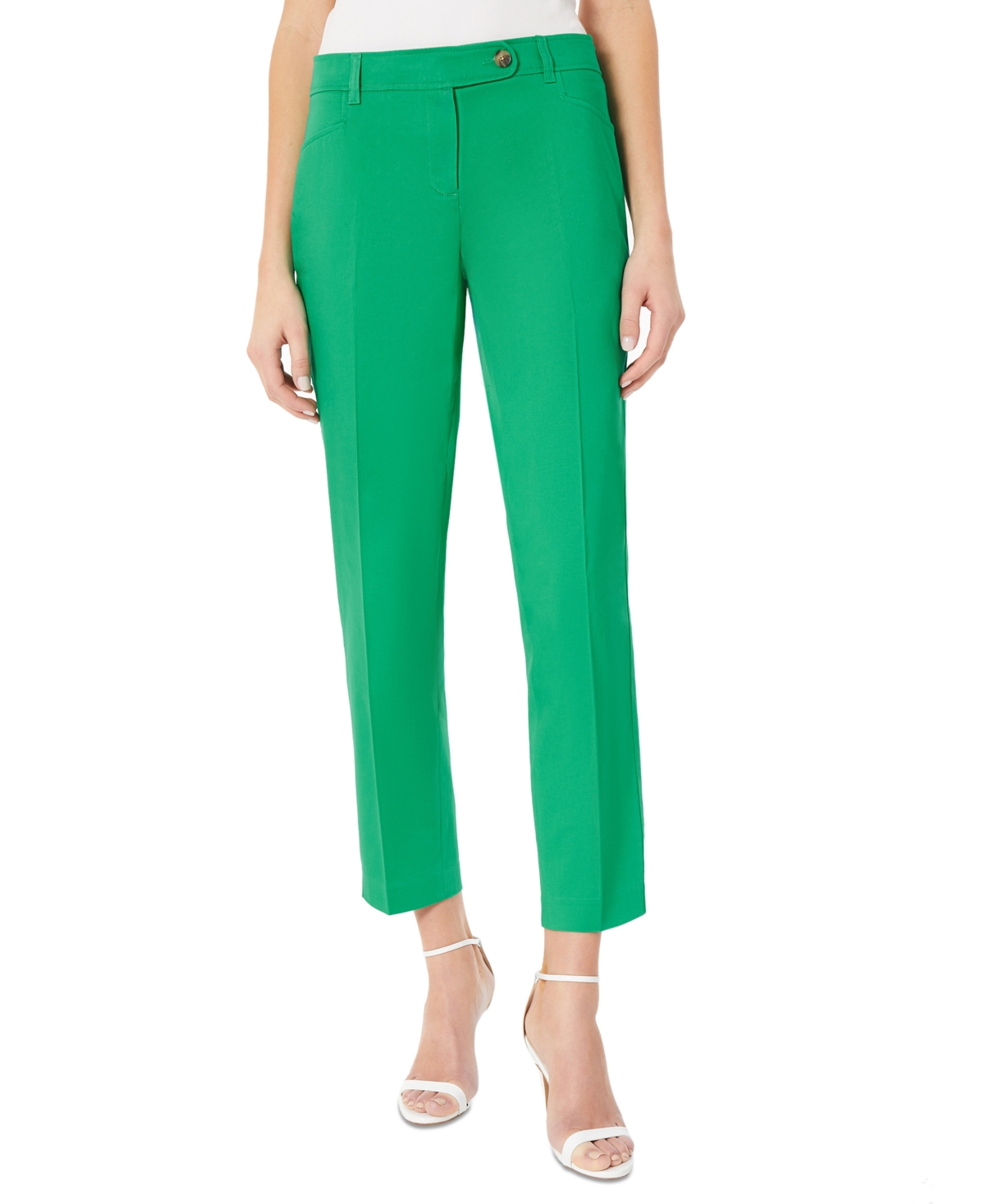 Women's Mid Rise Ankle Pants - Kelly Green