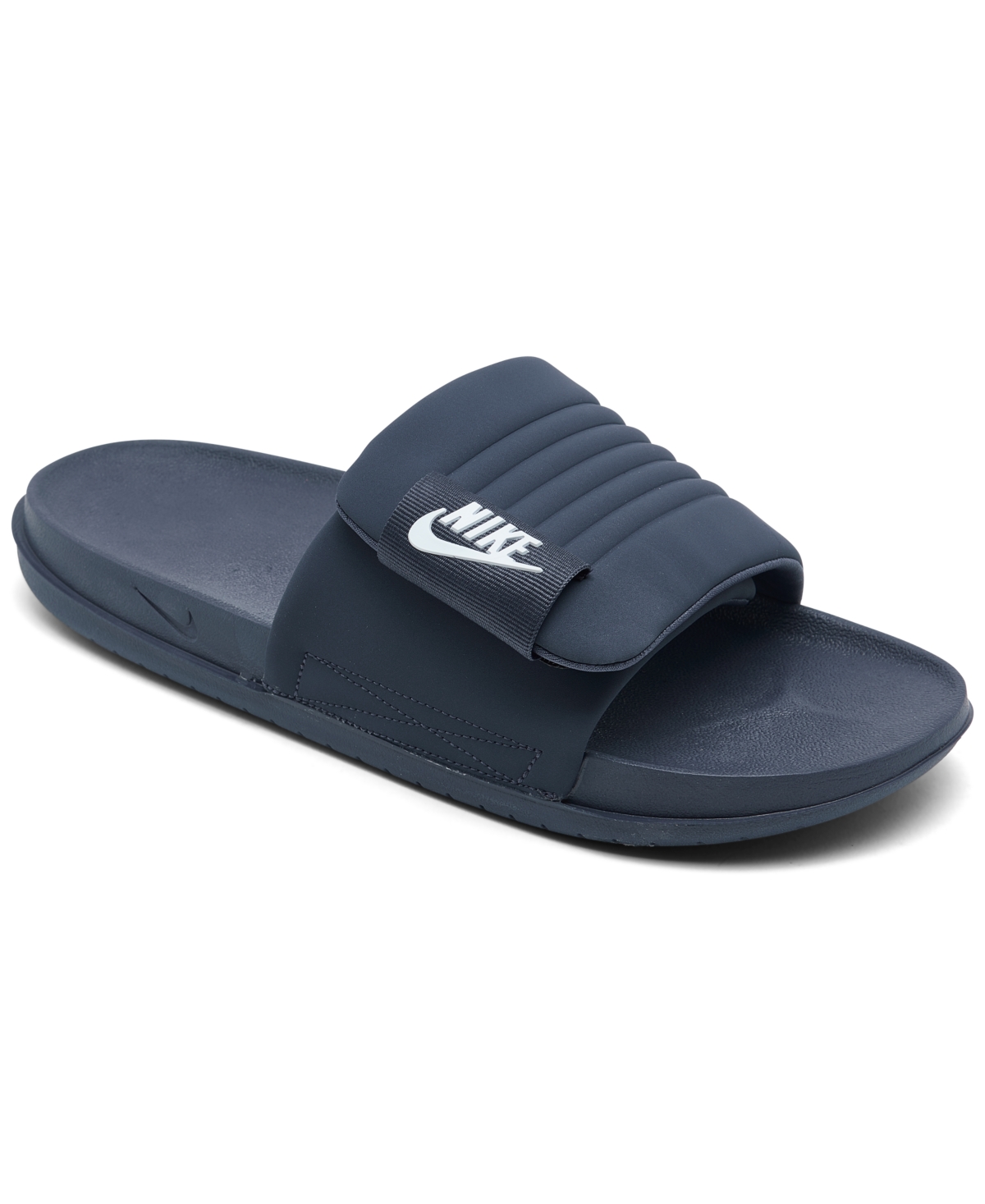 Men's Offcourt Adjust Slide Sandals from Finish Line - Thunder Blue, White