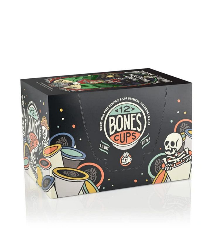Bones Coffee Company Flavored Coffee Bones Cups Highland Grog Butterscotch Caramel 12ct Single