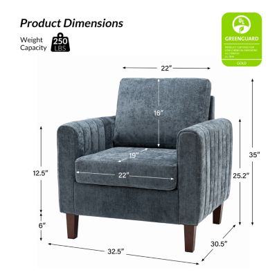 Cera Contemporary Style Accent Chair with Tufted