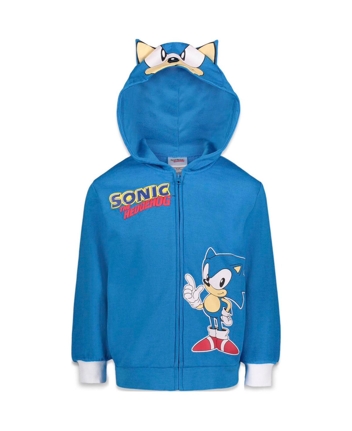 Sega Toddler Boysthe Hedgehog Shadow Knuckles Fleece Zip Up Hoodie - Sonic