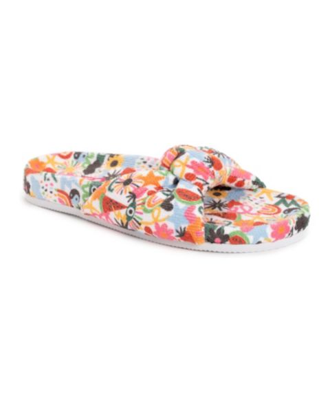 Женские тапочки MUK LUKS Nura Slide Slipper, цвет: Разноцветный