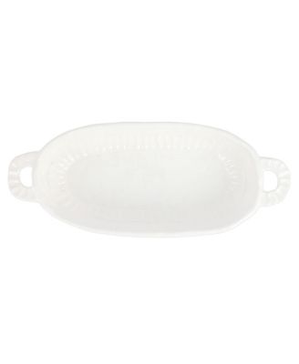 Pietra Serena Handled Oval Bowl