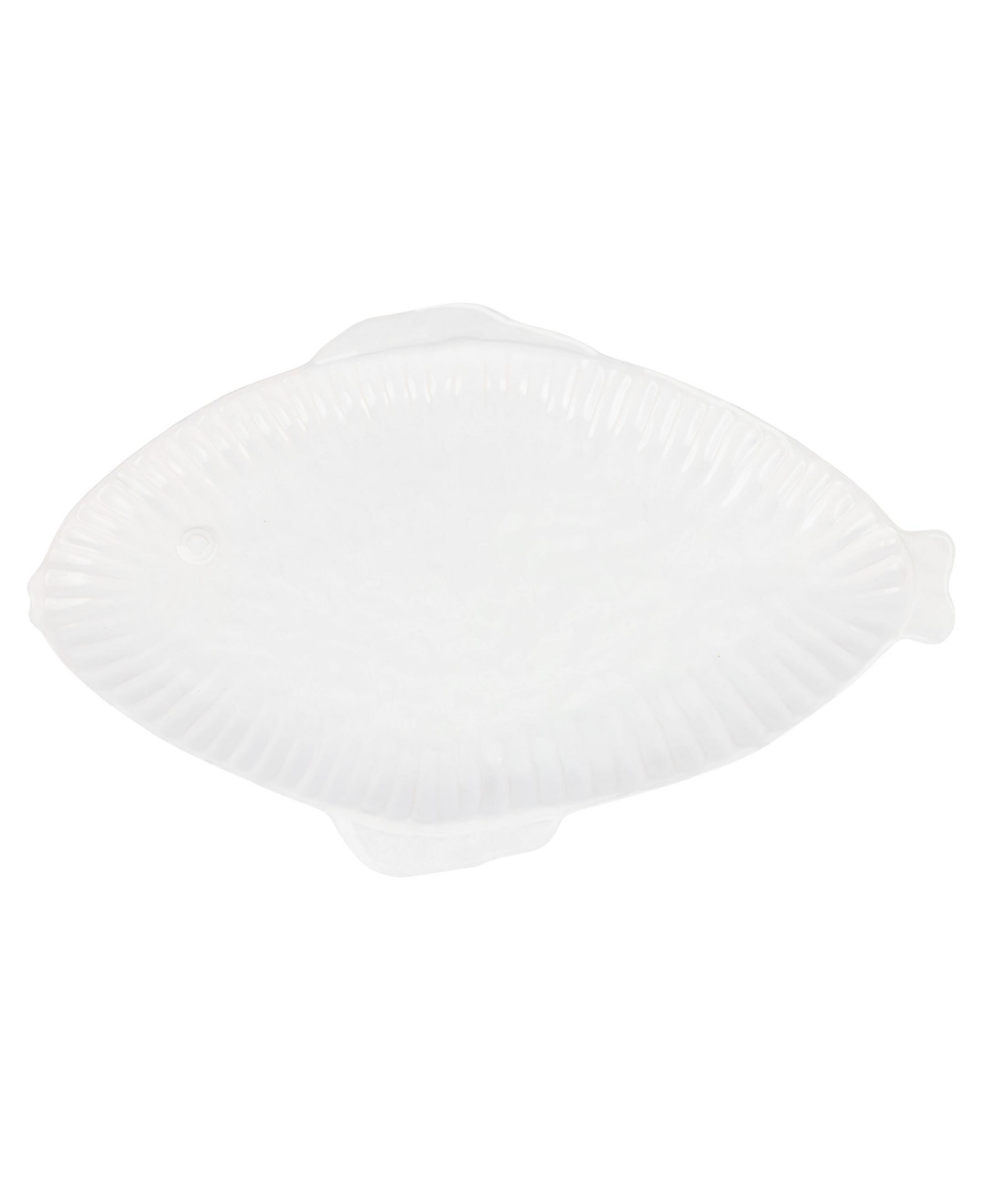Vietri Pesce Serena Large Oval Platter In White