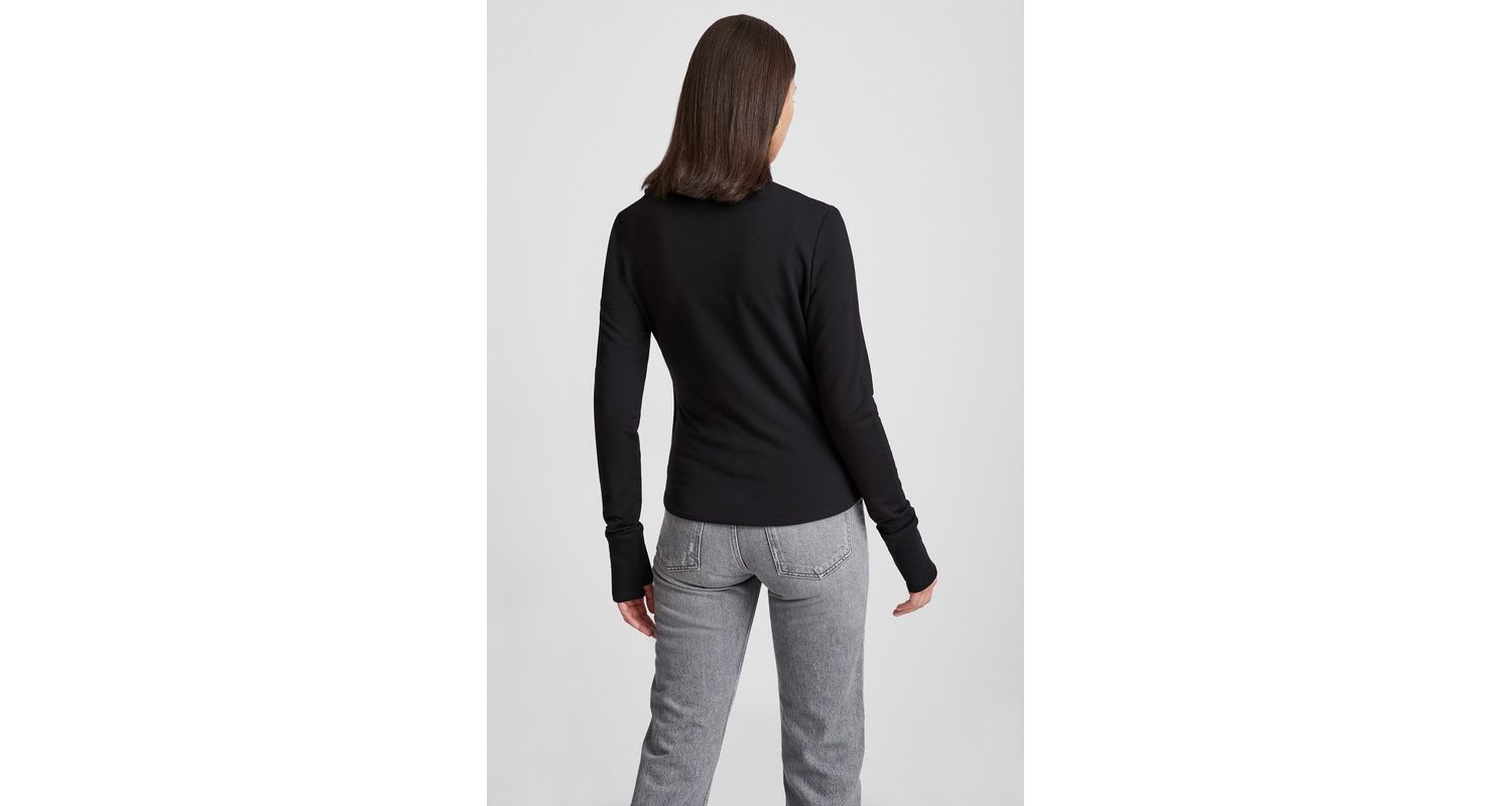 Women's Linwood Asymmetric Zip Cowl-Collar Sweatshirt Jacket