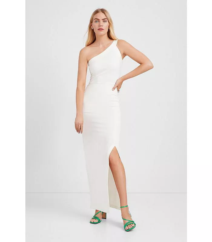 Women's Robin One-Shoulder Side-Slit Floor-Length Evening Gown