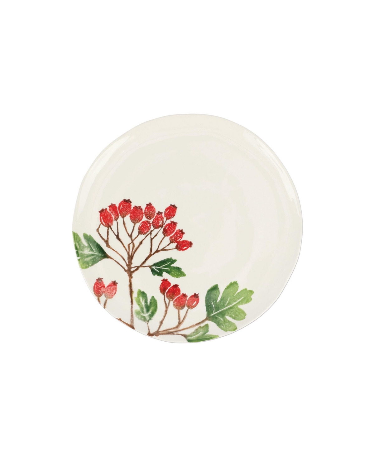 Foresta Primavera Buckthorn Salad Plate - Red