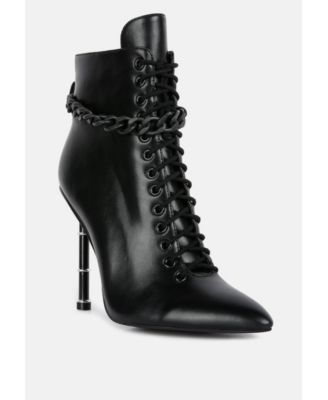 moulin ringed stiletto camouflage ankle boot