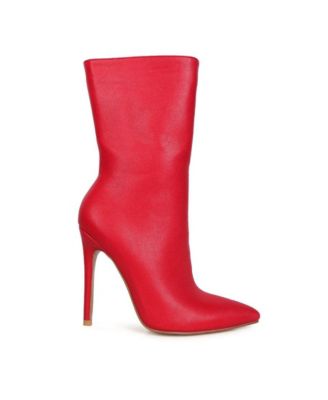Womens Micah Pointed Toe Stiletto High Ankle Boots